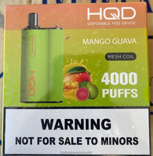HQD Disposable Vape - HQD BOX 4000 bocanadas 8X2LD100 mango guayaba