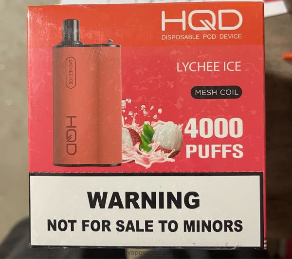 HQD Disposable Vape - HQD BOX 4000 bocanadas 8X2LD110 hielo de lichi