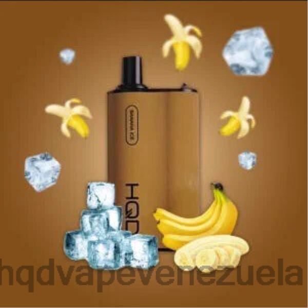 HQD Vape Venezuela - HQD BOX 4000 bocanadas 8X2LD81 hielo de plátano