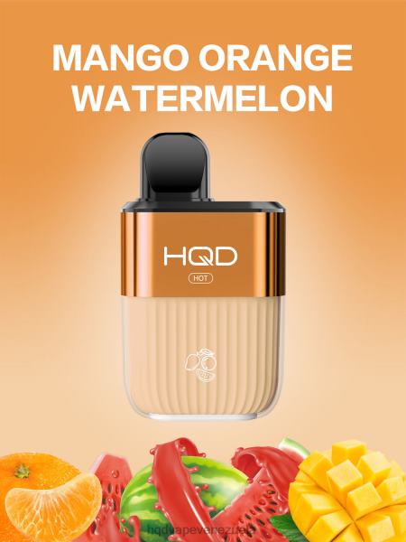 HQD Disposable Vape - HQD HOT 5000 bocanadas 8X2LD60 sandia mango naranja