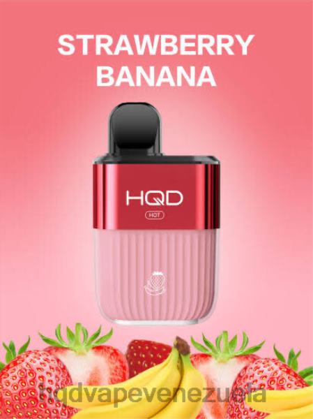 HQD Tech Reviews - HQD HOT 5000 bocanadas 8X2LD69 Fresa plátano