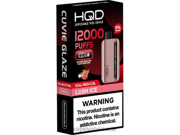 HQD Disposable Vape - HQD CUVIE GLAZE vaporizador desechable 12000 8X2LD210 hielo exuberante