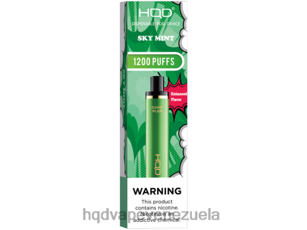 HQD Disposable Vape - HQD CUVIE PLUS vaporizador desechable 8X2LD250 cielo menta