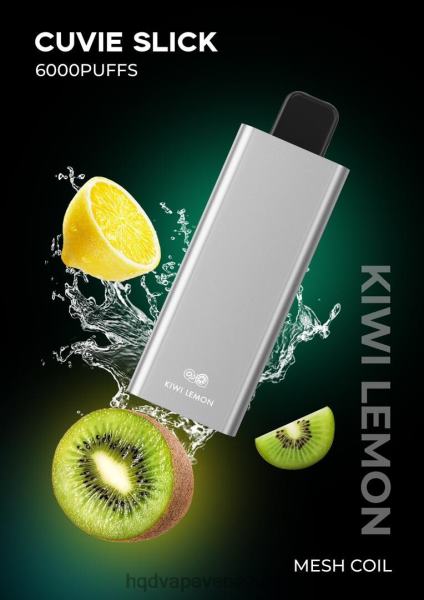 HQD Disposable Vape - HQD CUVIE SLICK 6000 bocanadas 8X2LD30 limón kiwi resbaladizo