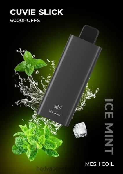 HQD Sale - HQD CUVIE SLICK 6000 bocanadas 8X2LD27 menta helada resbaladiza
