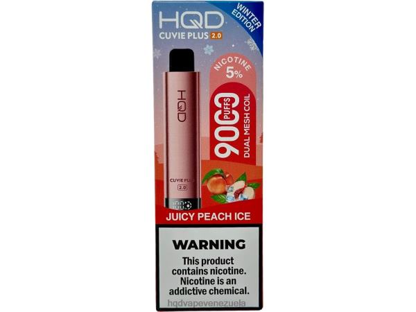 HQD Vape Maracaibo - HQD CUVIE PLUS 2.0 (edición de invierno) 8X2LD204 jugoso hielo de durazno