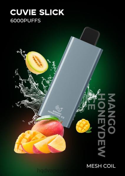 HQD Vape Maracaibo - HQD CUVIE SLICK 6000 bocanadas 8X2LD34 melaza de mango resbaladiza