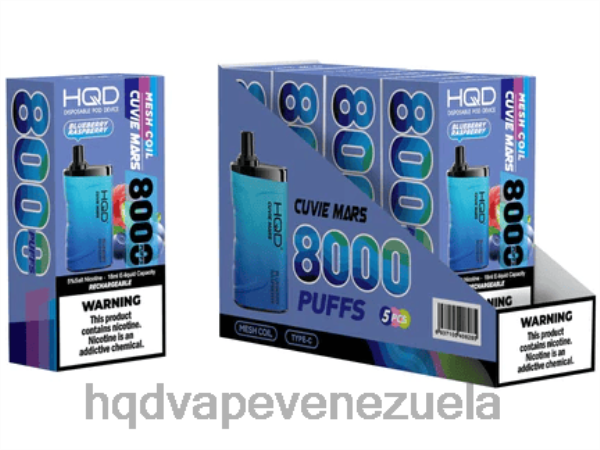HQD Vape Sabores - HQD CUVIE MARS desechable 8X2LD146 frambuesa arándano
