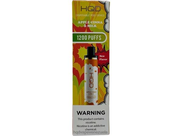 HQD Vape Sabores - HQD CUVIE PLUS desechable 8X2LD126 manzana, cina y leche