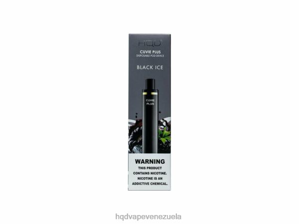 HQD Vape Sabores - HQD CUVIE PLUS vaporizador desechable 8X2LD136 hielo negro