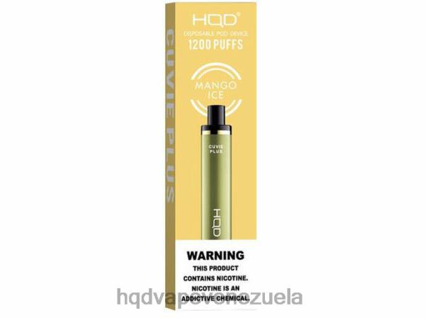 HQD Vape Sabores - HQD CUVIE PLUS vaporizador desechable 8X2LD216 hielo de mango