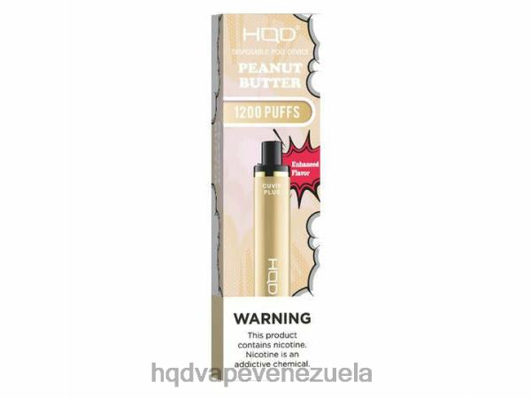 HQD Vape Venezuela - HQD CUVIE PLUS vaporizador desechable 8X2LD231 mantequilla de maní
