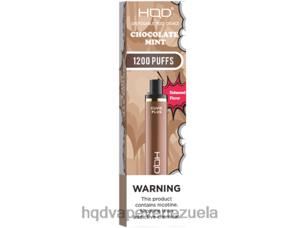 HQD Venezuela - HQD CUVIE PLUS vaporizador desechable 8X2LD153 chocolate con menta