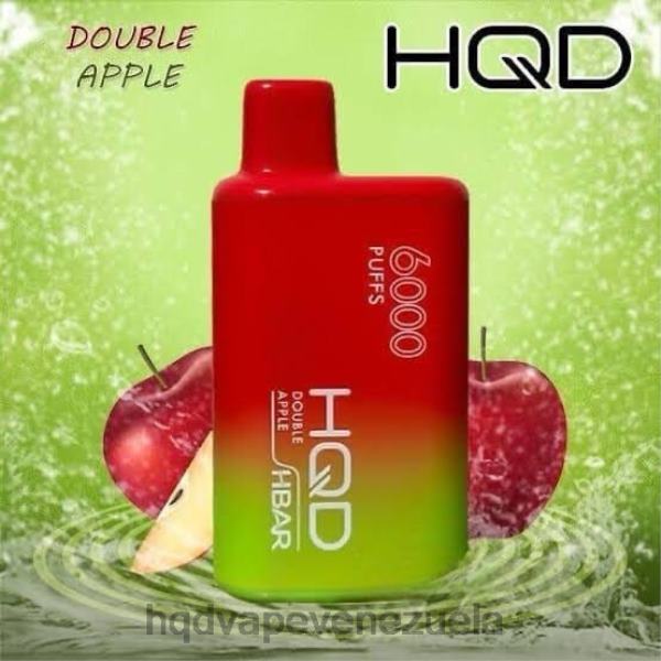 HQD Tech Reviews - HQD HBAR 6000 bocanadas 8X2LD49 manzana doble