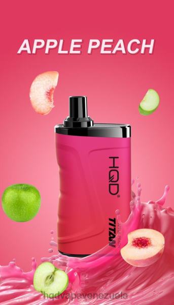 HQD Vape Caracas - HQD TITAN 7000 bocanadas 8X2LD12 durazno manzana