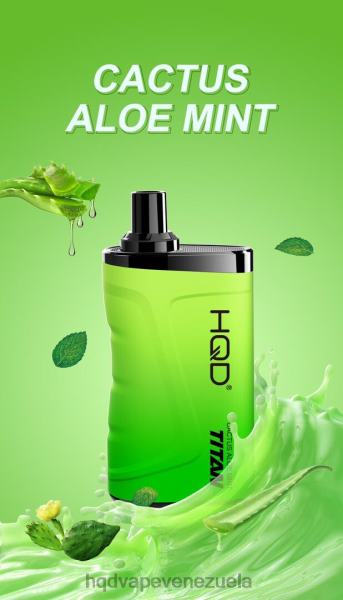 HQD Vape Caracas - HQD TITAN 7000 bocanadas 8X2LD2 cactus aloe menta