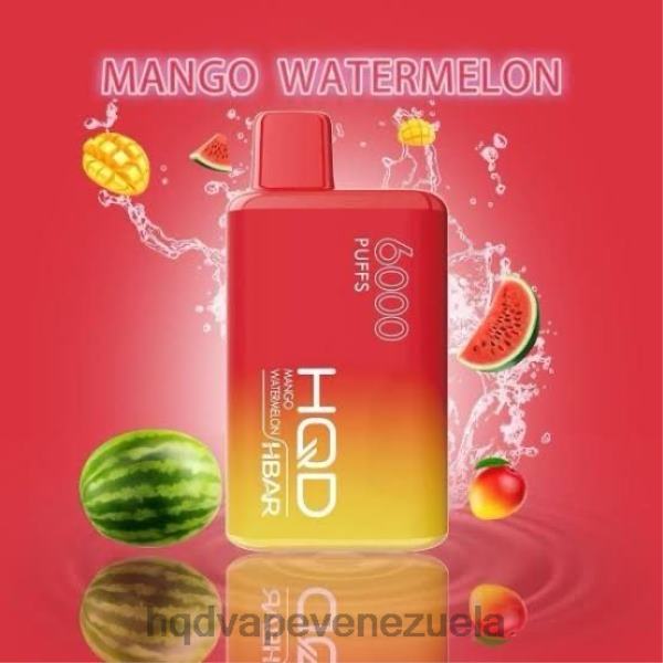 HQD Vape Precio - HQD HBAR 6000 bocanadas 8X2LD55 sandia mango