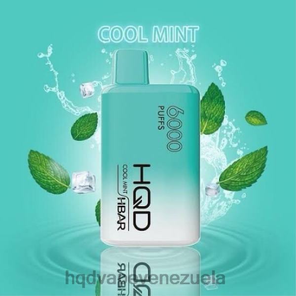 HQD Vape Review - HQD HBAR 6000 bocanadas 8X2LD48 menta fresca