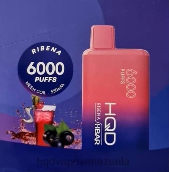 HQD Venezuela - HQD HBAR 6000 bocanadas 8X2LD53 ribena