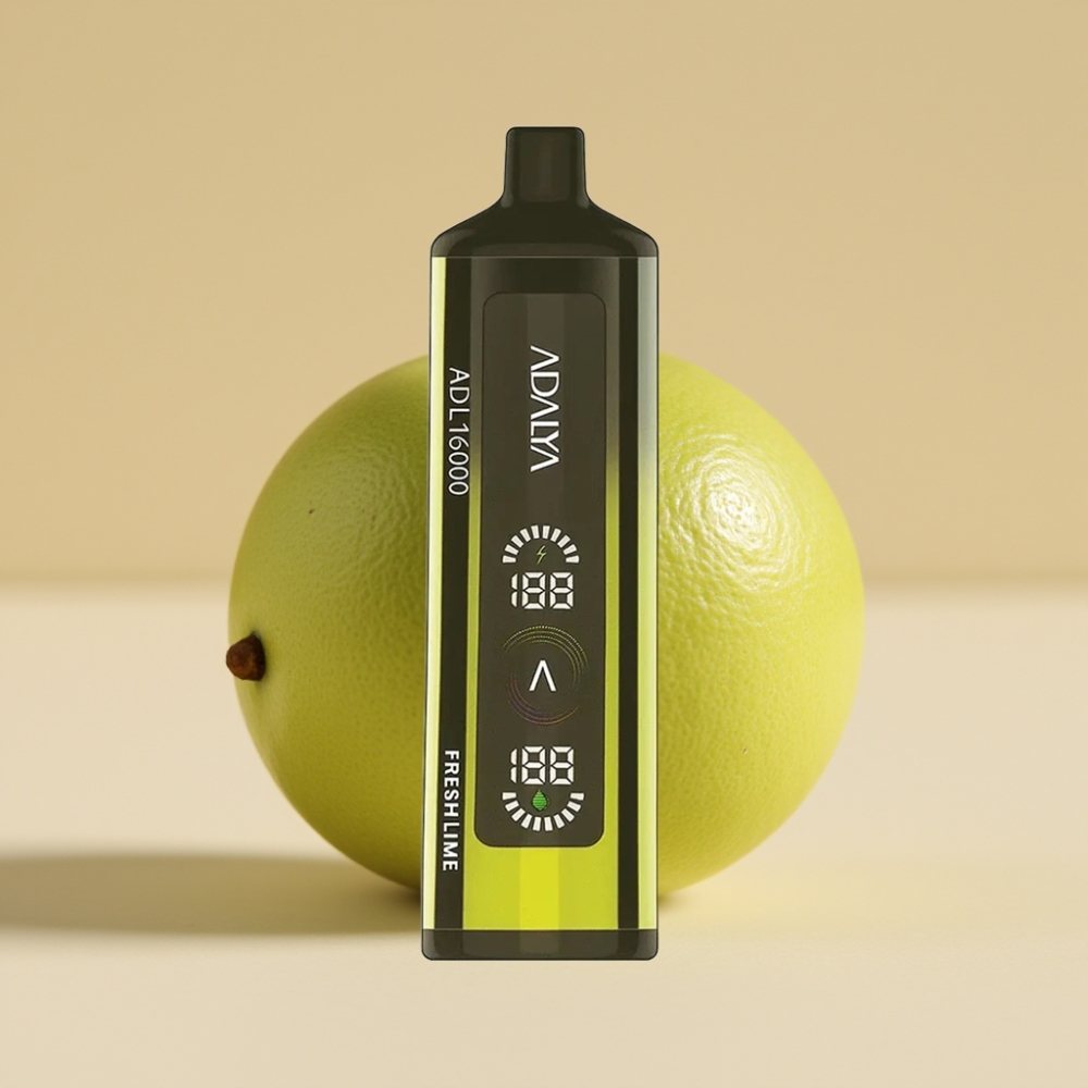 Adalya ADL 16000 PRO Puffs Vape Desechable Lima Fresca Pantalla Digital