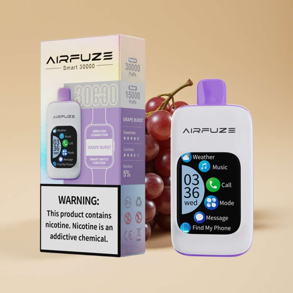 AirFuze Smart 30000 Puffs 5% TFT Grape Burst (Explosión de Uva)