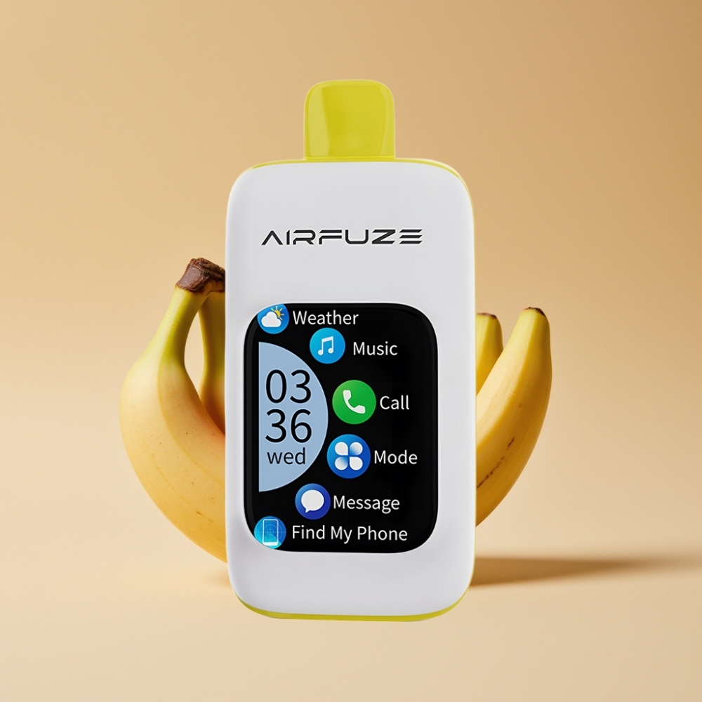 AirFuze Smart 30000 Puffs Fresa Plátano Pantalla Táctil