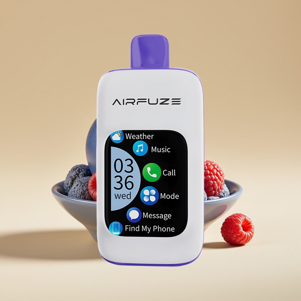 AirFuze Smart 30000 Puffs TFT Táctil Frambuesa Azul Hielo