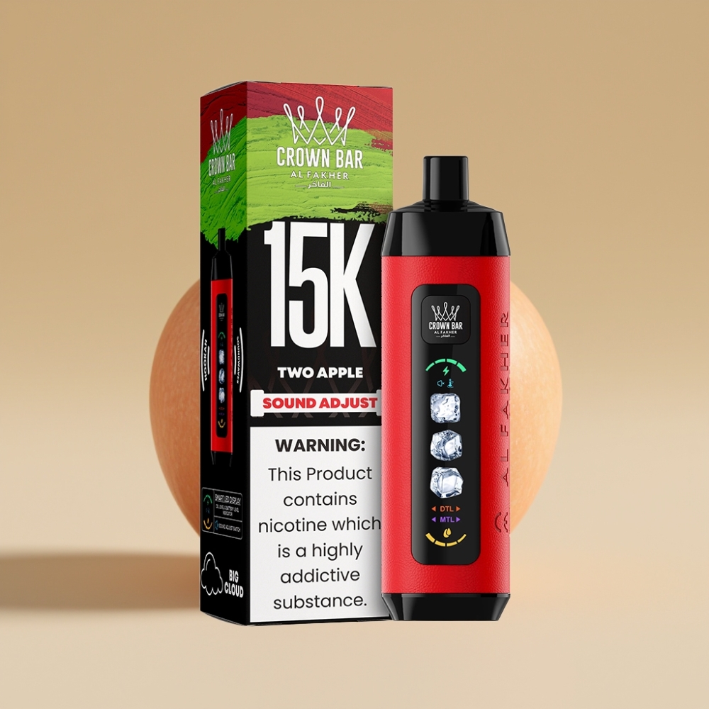 Al Fakher 15k Dos Manzanas Nube Ajustable 15000 Puffs 22ml