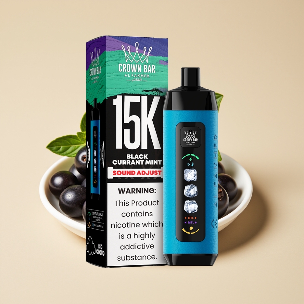 Al Fakher 15k Ice Adjust Clouds Desechable 15000 Bocanadas Grosella Negra Menta
