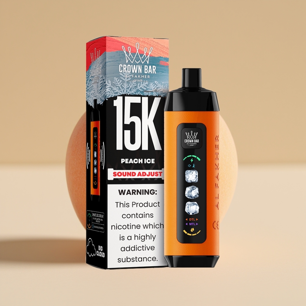 Al Fakher 15k Ice Adjust Clouds Desechable 15000 Puffs Durazlo Hielo 22ml