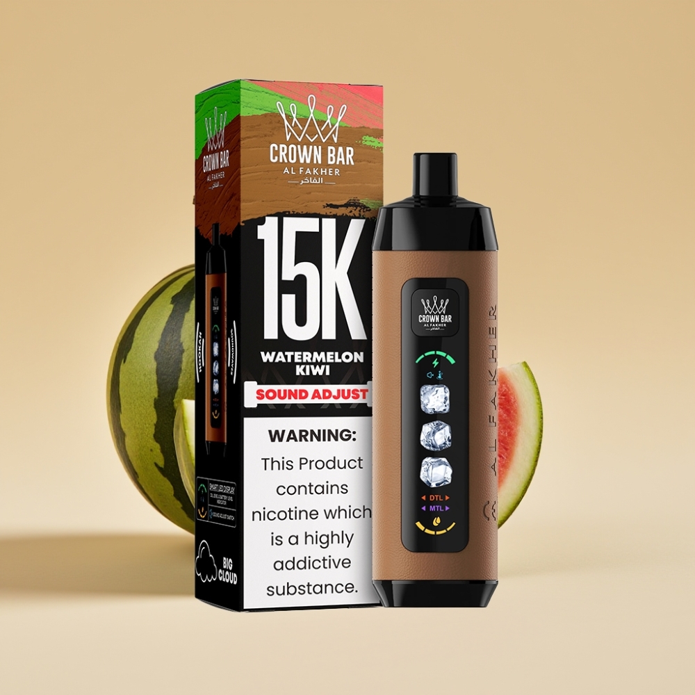 Al Fakher 15k Ice Adjust Clouds Disposable 15000 Puffs Sandía Kiwi 22ml