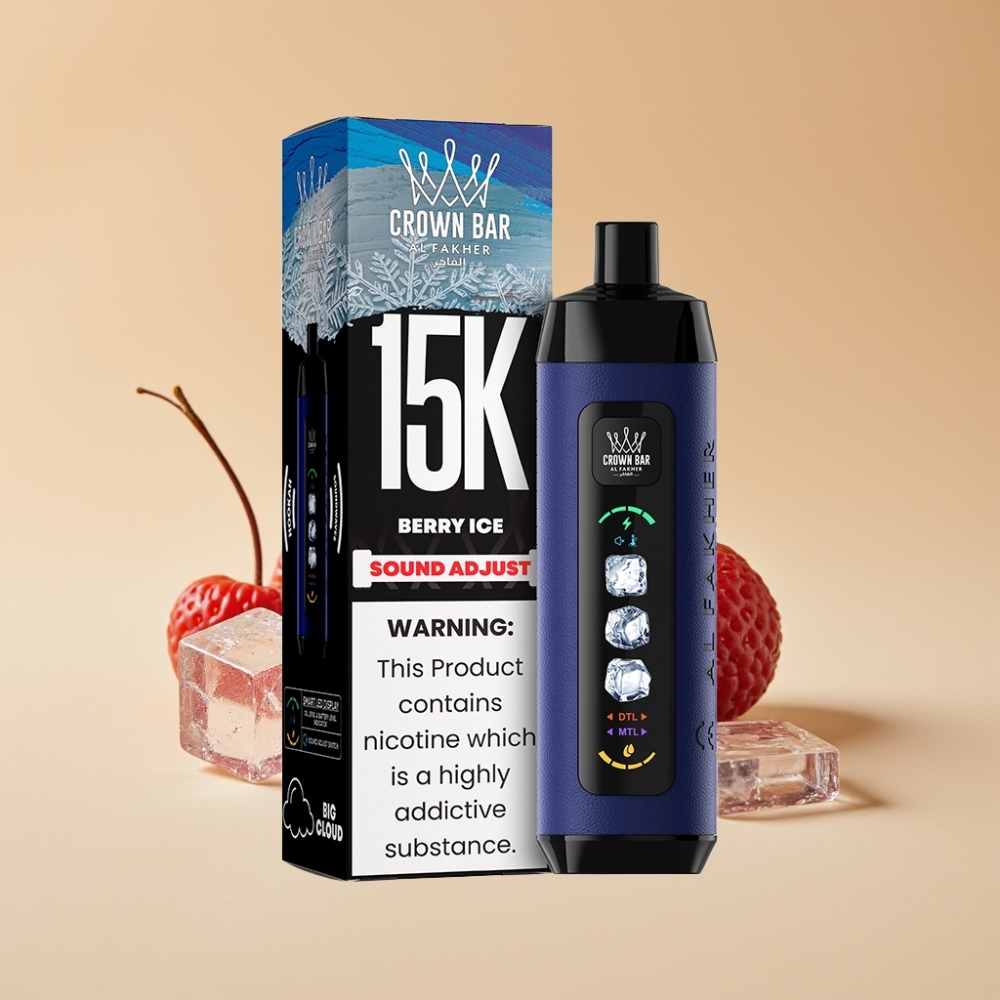Al Fakher 15k Ice Adjust Clouds Disposable Device 15000 Puffs Baya Helada 22ml