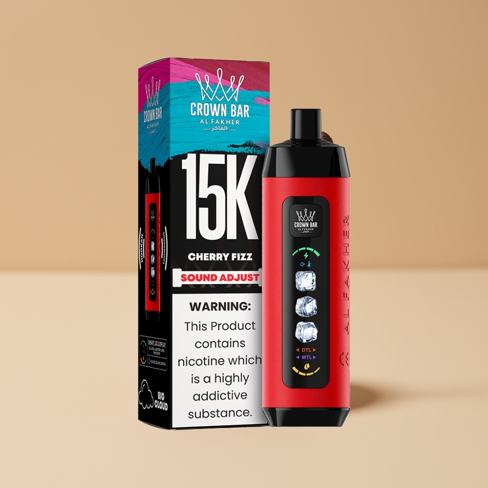 Al Fakher 15k Ice Adjust Clouds Disposable Device 15000 Puffs Cereza Efervescente