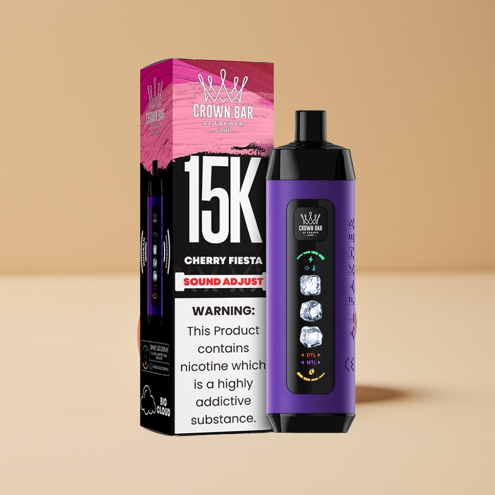 Al Fakher 15k Ice Adjust Clouds Disposable Device 15000 Puffs Cereza Fiesta