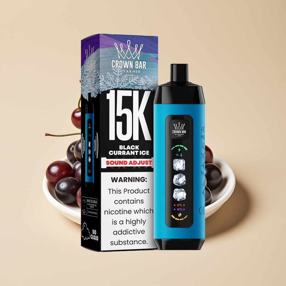 Al Fakher 15k Ice Adjust Clouds Disposable Device 15000 Puffs Grosella Negra Hielo 22ml