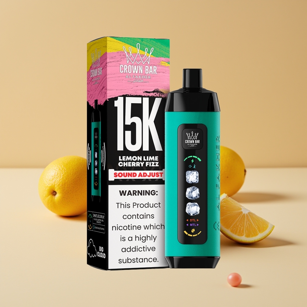Al Fakher 15k Ice Adjust Clouds Disposable Device 15000 Puffs LED Display Lima Limón Cereza Fizz