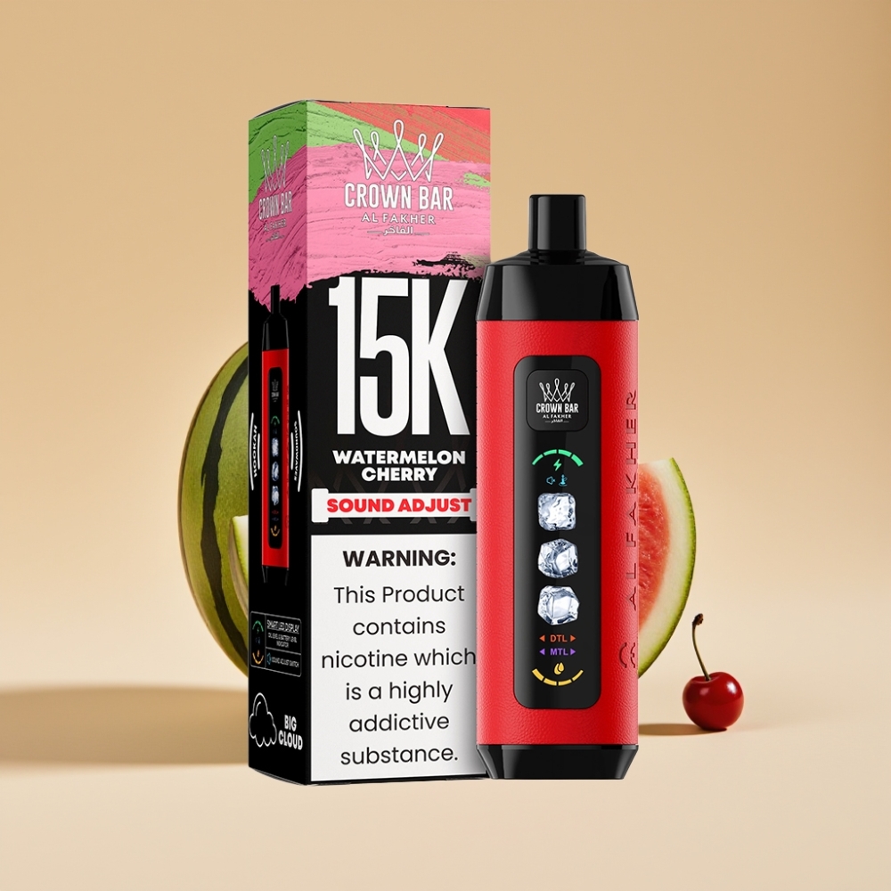 Al Fakher 15k Ice Adjust Clouds Disposable Device 15000 Puffs Sandía Cereza