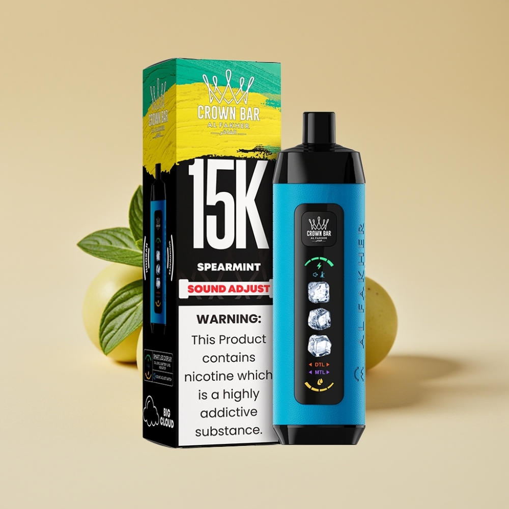 Al Fakher 15k Ice Adjust Clouds Disposable Device 15000 puffs Menta Verde 22ml