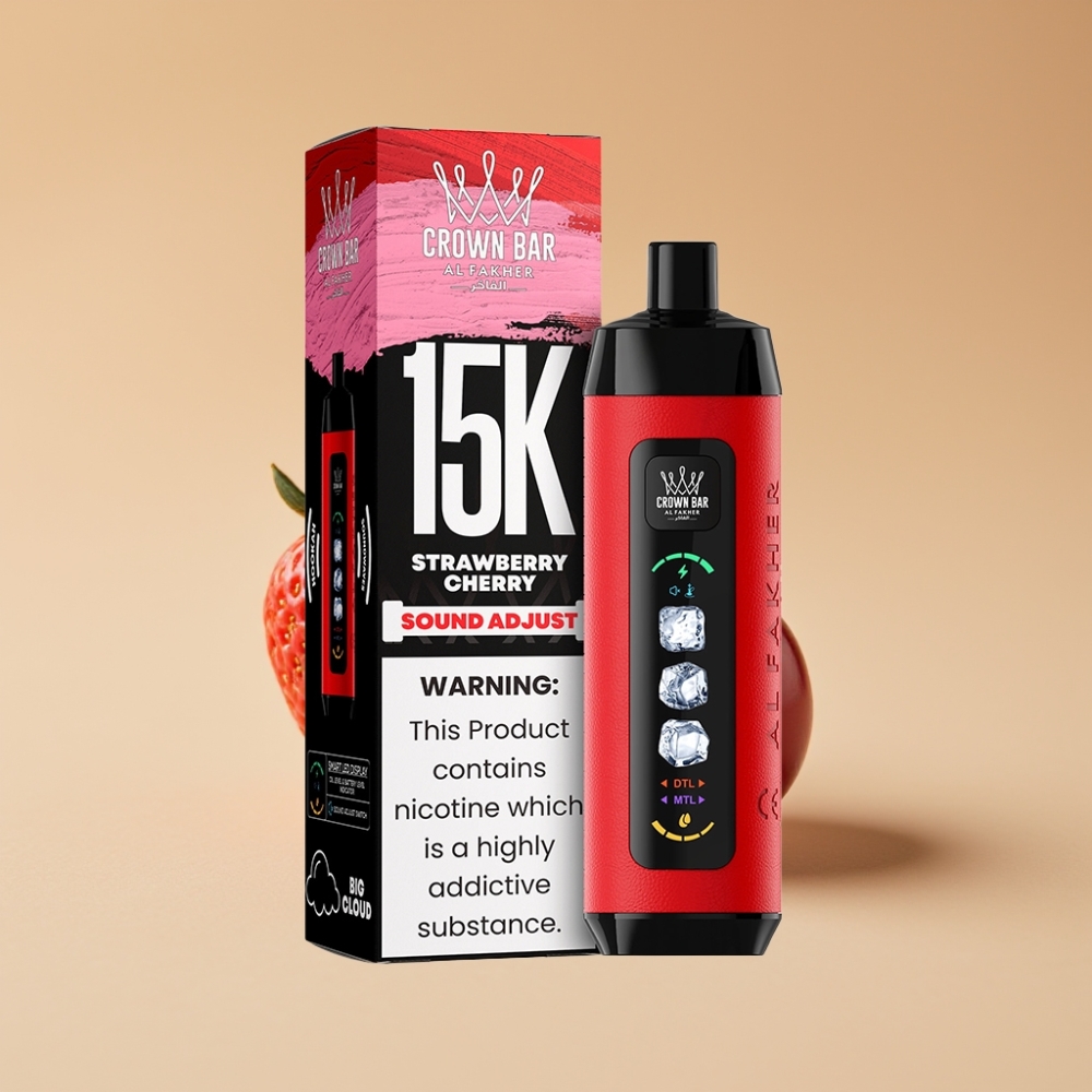Al Fakher 15k Nube Ajustable Hielo Dispositivo Desechable 15000 Puffs Fresa Cereza