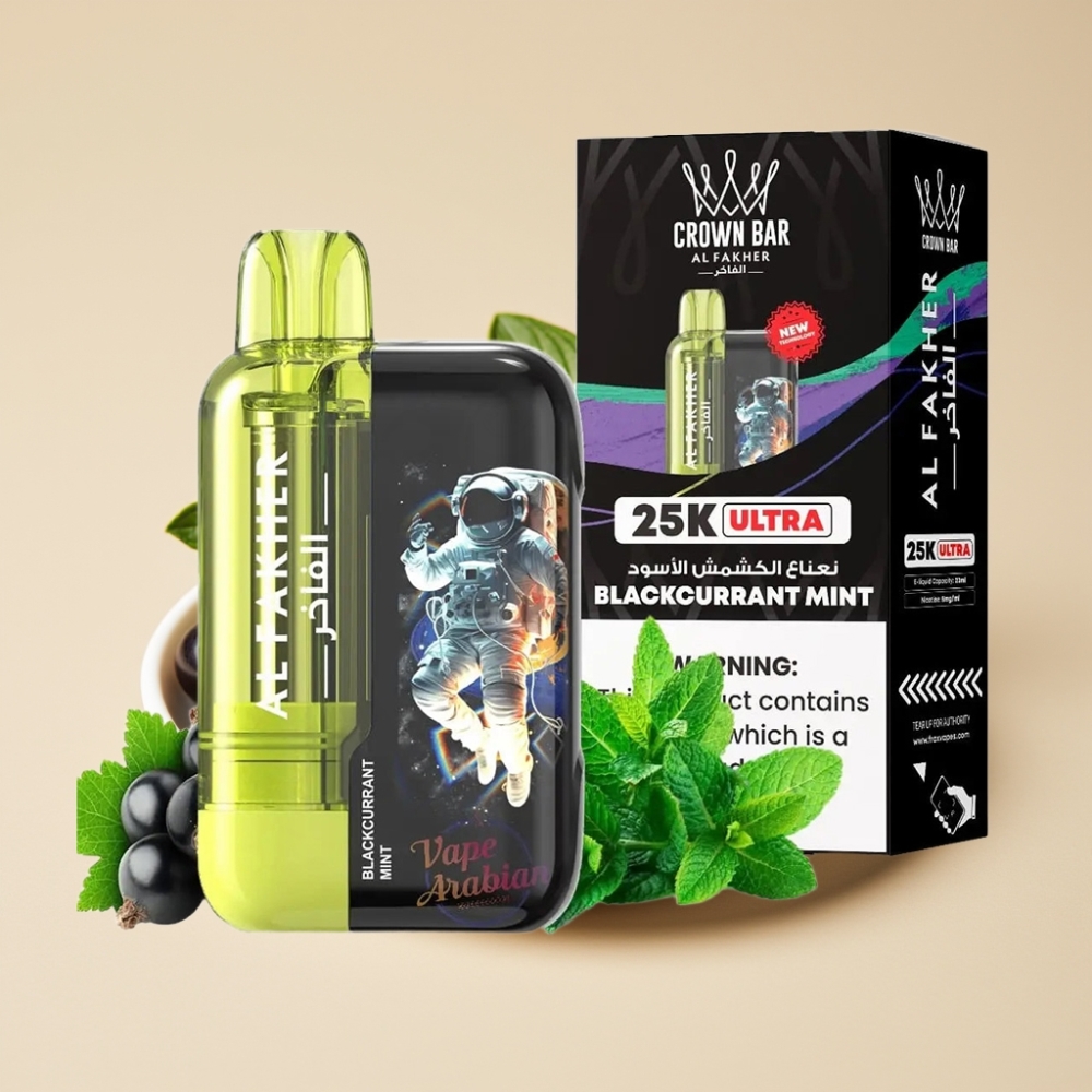 Al Fakher Crown Bar Ultra 25K 22ml Grosella Menta