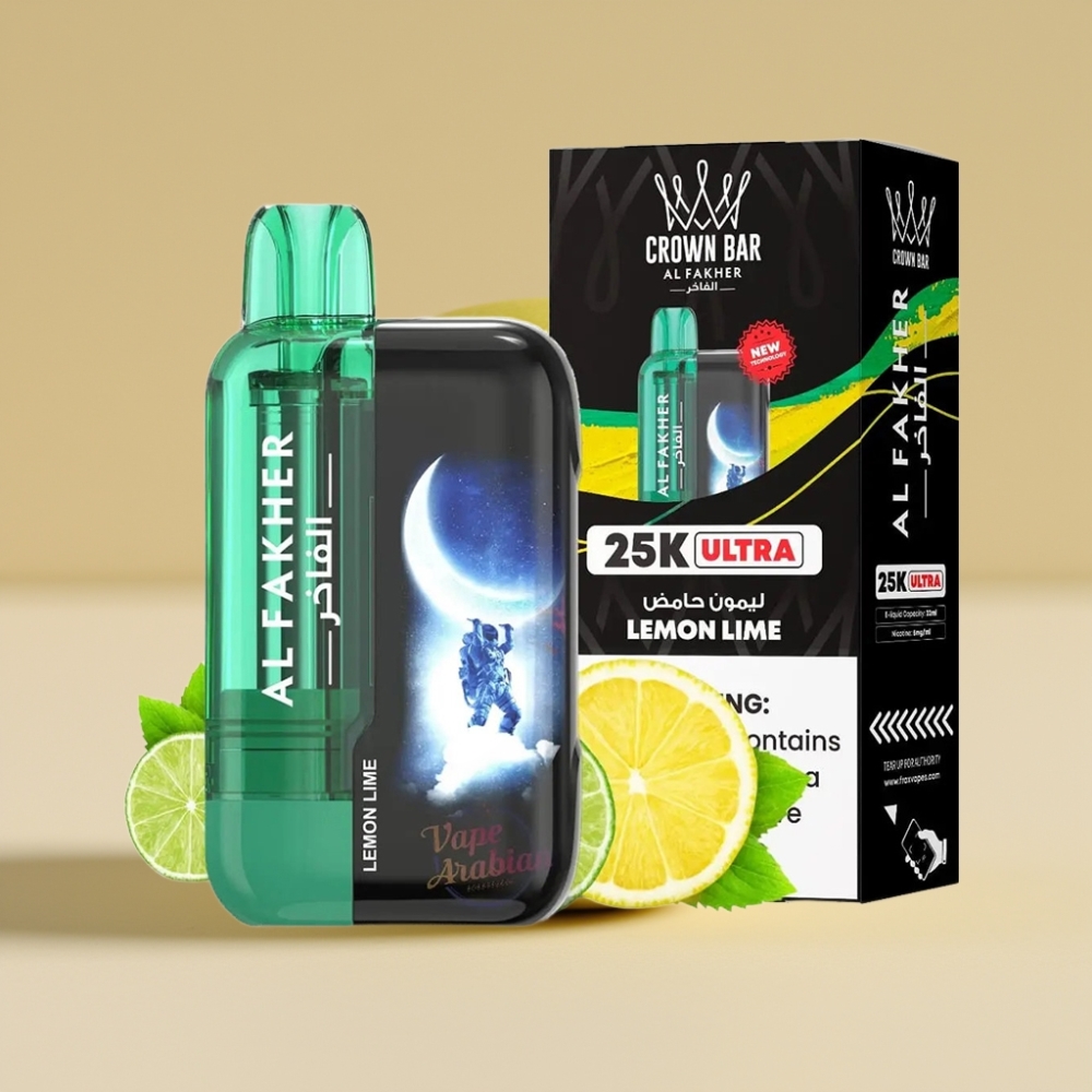 Al Fakher Crown Bar Ultra 25K 22ml Lima Limón