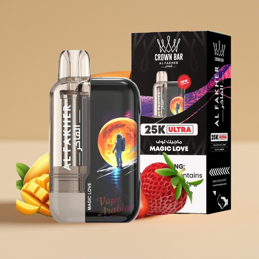 Al Fakher Crown Bar Ultra 25K Amor Mágico LED Tipo-C