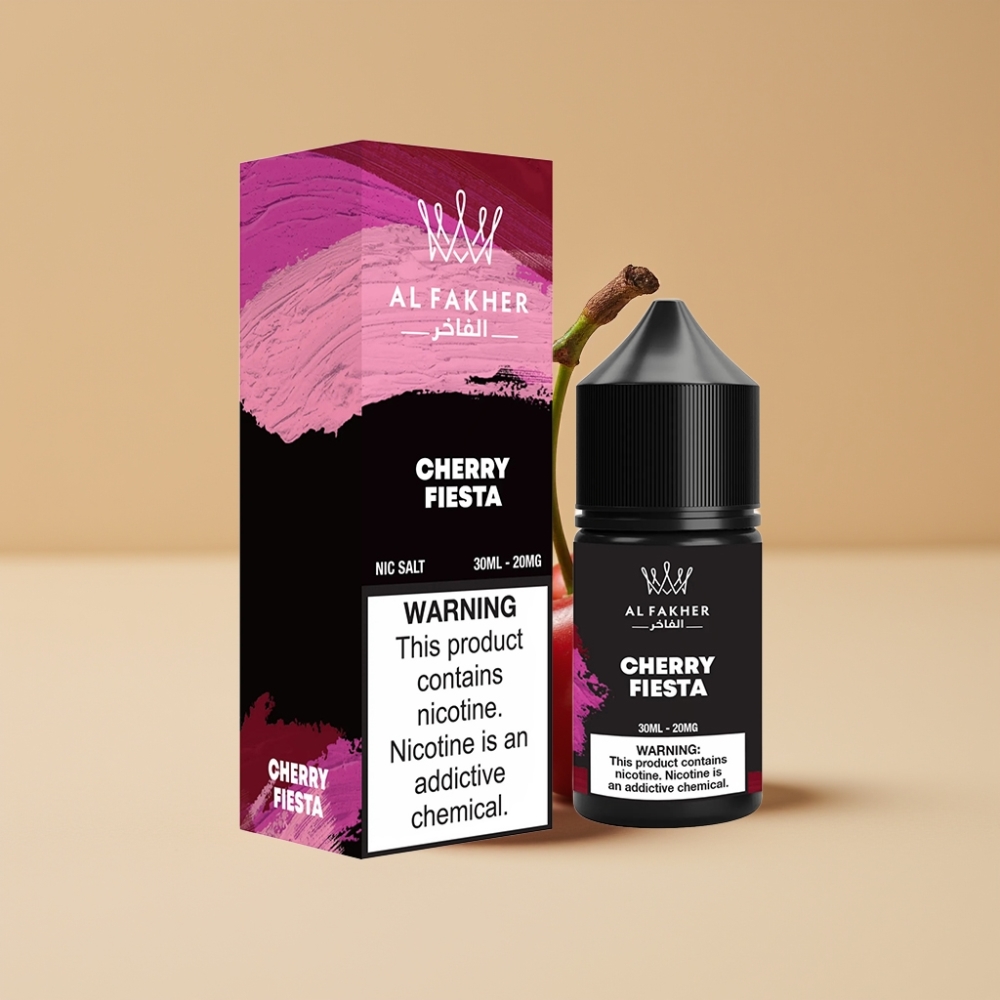 AL Fakher Nicotine Salt Puffs 30ml Cherry Fiesta (Fiesta Cereza)