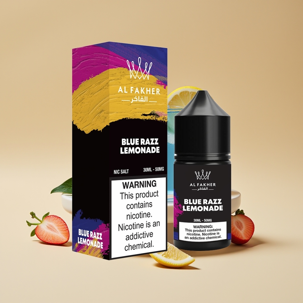 AL Fakher Nicotine Salt Puffs 50MG Limonada de Frambuesa Azul 30ml