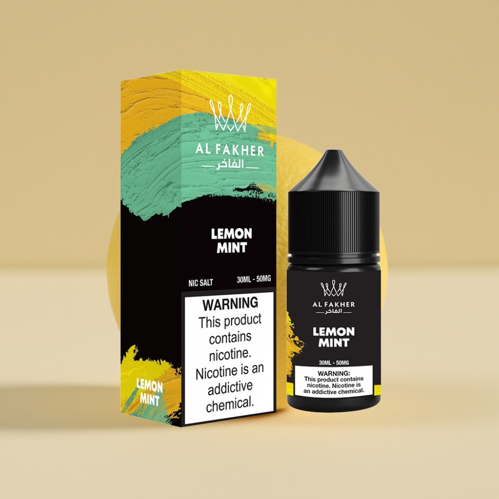 AL Fakher Nicotine Salt Puffs Limón Menta 50MG 30ml