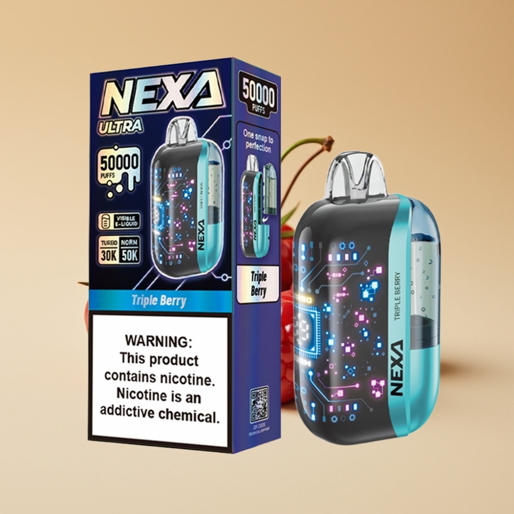 NEXA Ultra 50000 Puffs Triple Bayas Pantalla Curva 3D