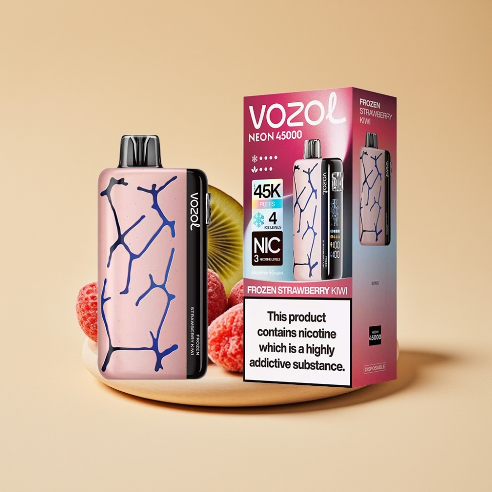 Vozol Neon 45K 45000 Puffs 20ml Fresas y Kiwi Congeladas