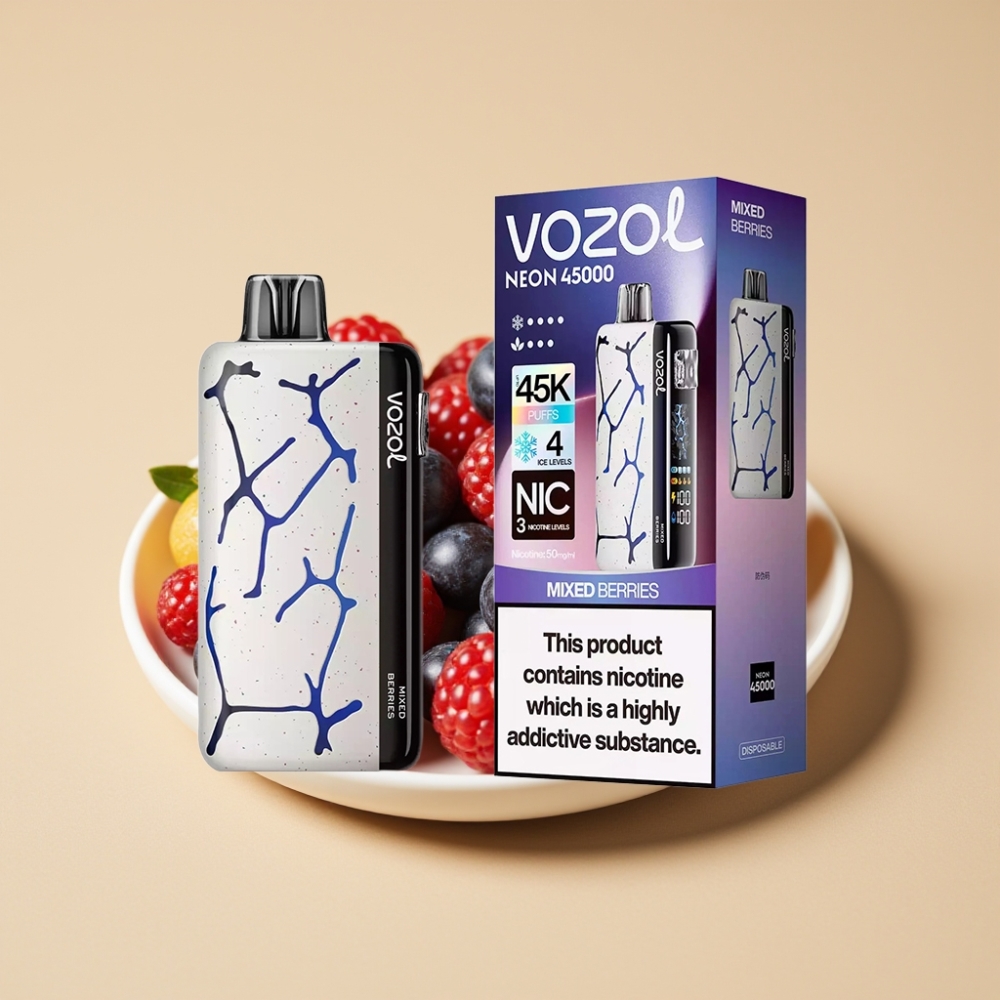 Vozol Neon 45K 45000 Puffs 20ml Recargable Tipo-C Frutos Mixtos
