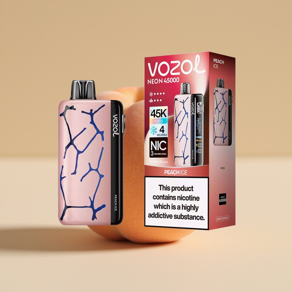 Vozol Neon 45K 45000 Puffs 4 Modos Hielo Durazno Hielo