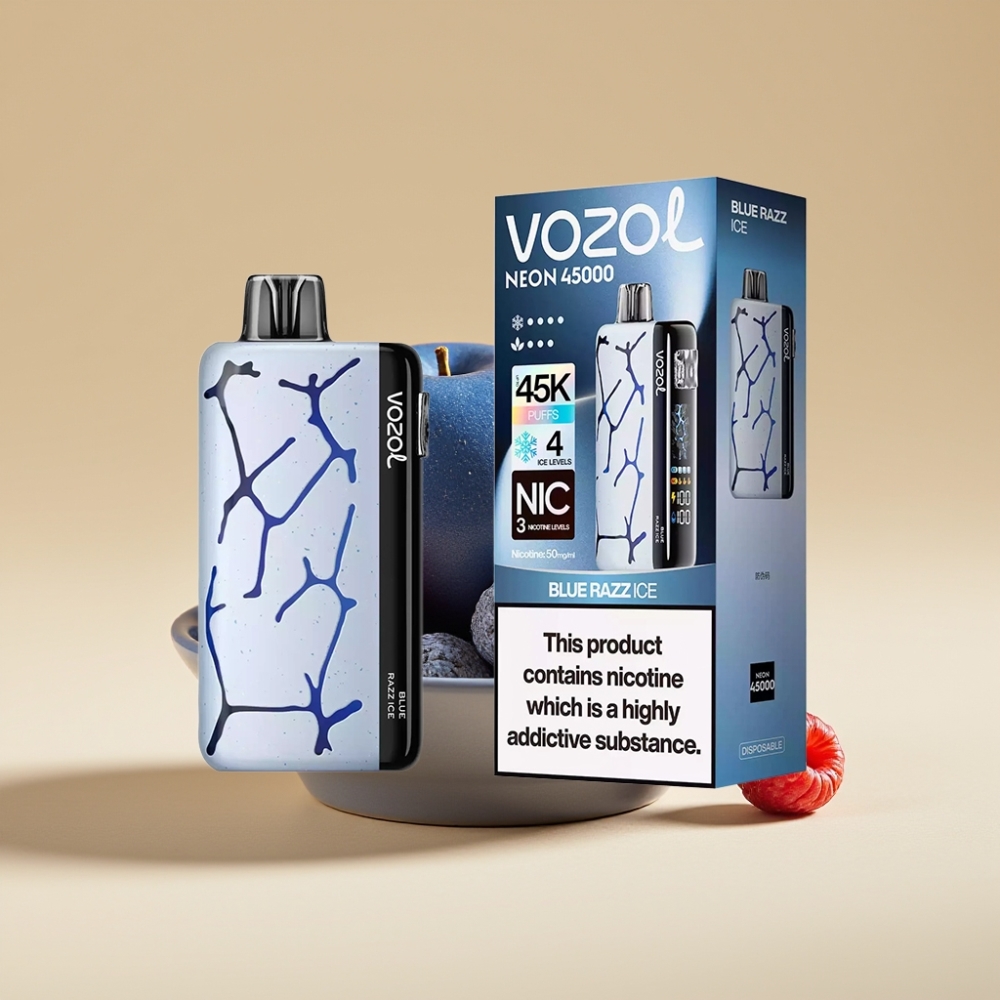 Vozol Neon 45K 45000 Puffs 4 Modos Hielo Frambuesa Azul Hielo